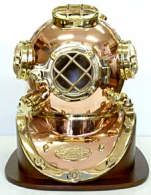 ダイバーヘルメット正面