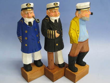 8インチセーラー人形（青船長、黒船長、ボースン）