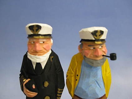 6インチセーラー人形（黒船長、ボースン）