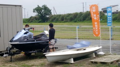 水上バイク点検練習中